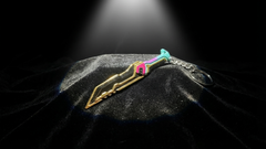 Glitchpop Knife Keychain