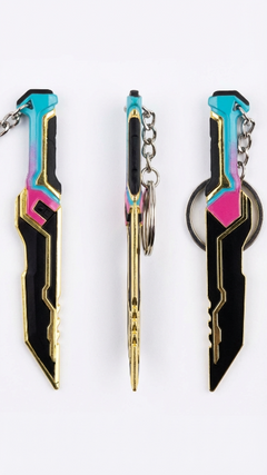 Glitchpop Knife Keychain